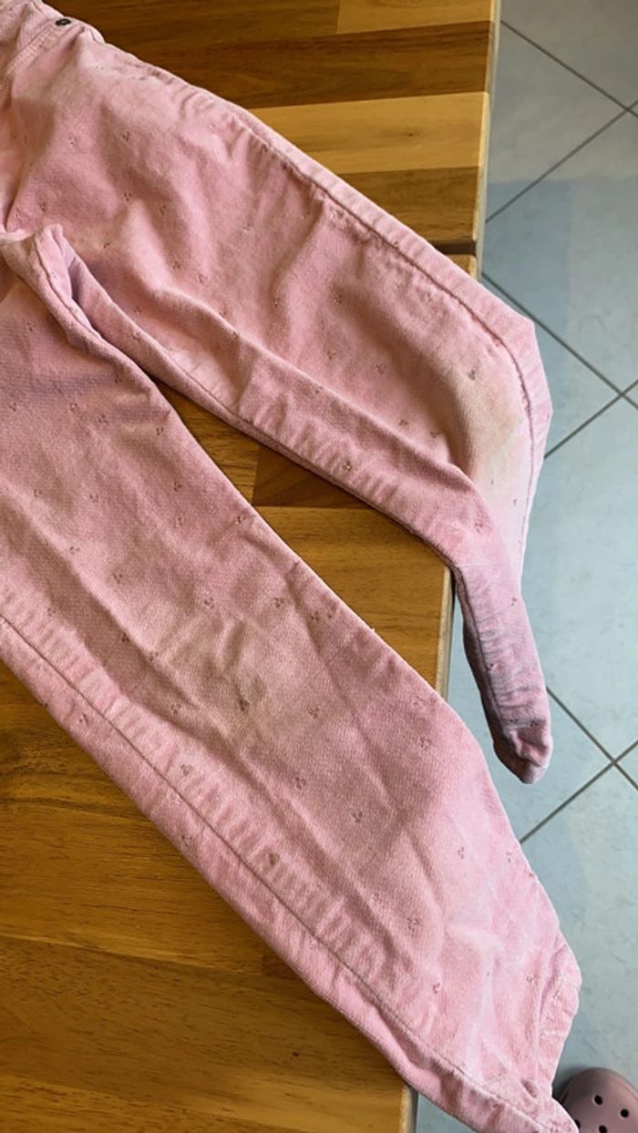 Pantalon velours rose - photo numéro 3