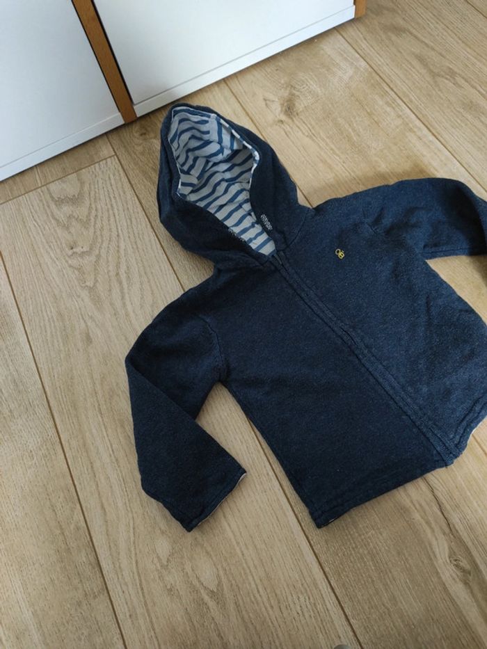 Sweat capuche zippé réversible - photo numéro 2