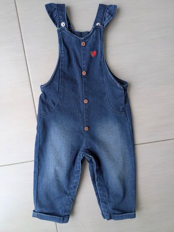 Salopette en jean Obaibi 12 mois