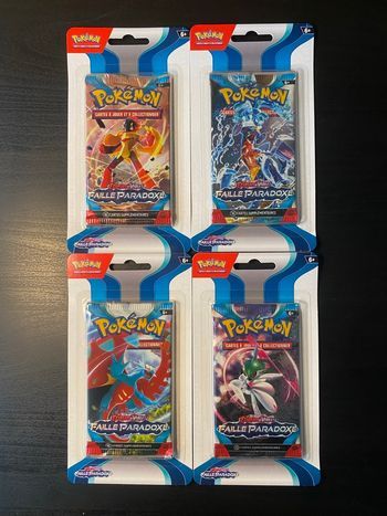 Artset 4 Blisters Pokémon – Faille Paradoxe – EV04 – Neuf – VF
