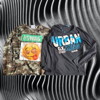 Lot de 2 tee-shirts à manches longues 14ans 👦