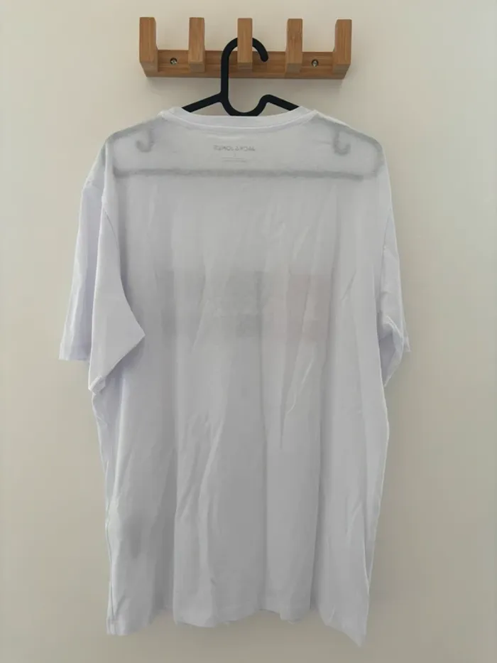T-shirt blanc Jack & Jones homme L – Neuf avec étiquette - photo numéro 3