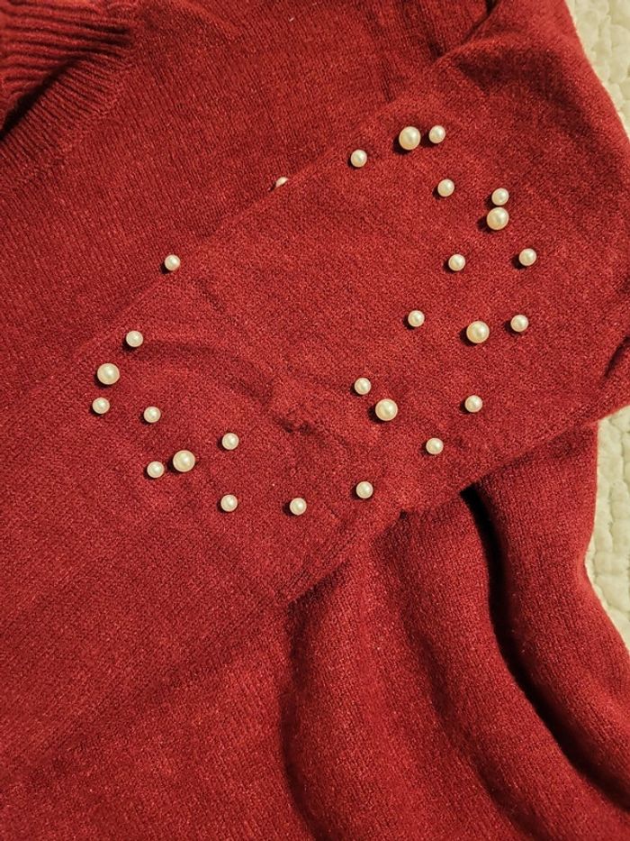 Pull long et chaud avec perles ! - photo numéro 6