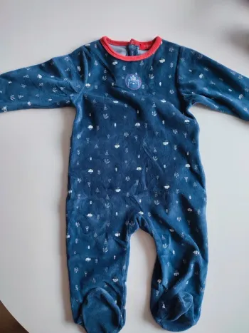 Pyjama velours 12 mois