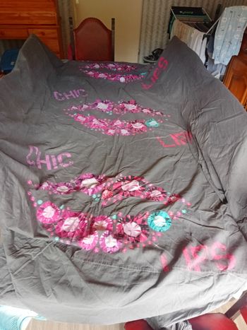 Housse de couette lit 2 place + c es  2  taies