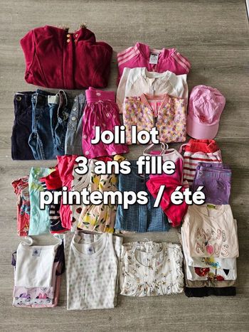 Lit vêtements fille 3 ans 