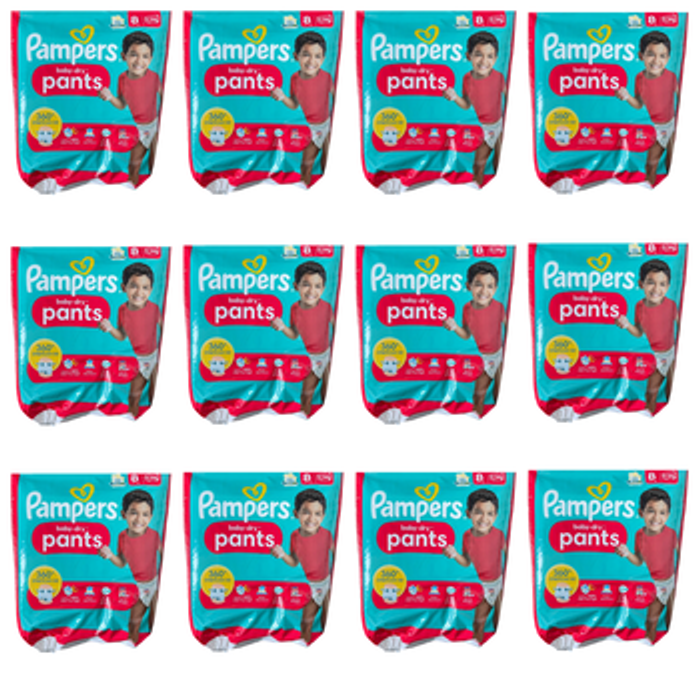 Lot de  312 Couches Pampers Baby Dry  Pants 19 + KG  Taille  8 Neuf