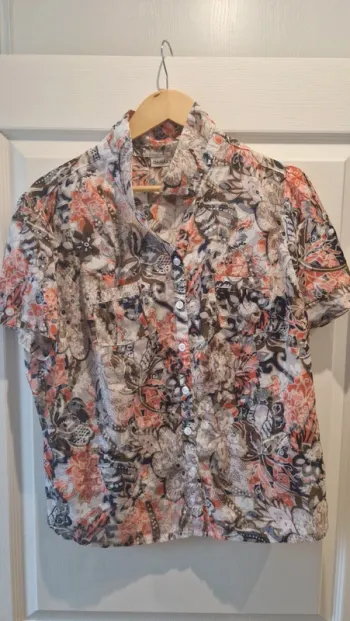 Belle chemise  /blouse vintage damart taille l tres bon etat