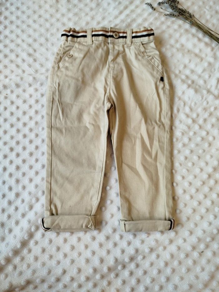 Pantalon de cérémonie obaibi 24 mois , souple , réglable à la taille