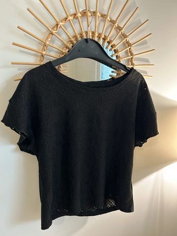 Teeshirt broderies ajouré Mango