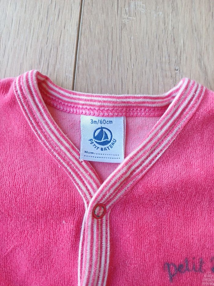Pyjama petit bateau 3 mois s'ouvre par devant - photo numéro 5