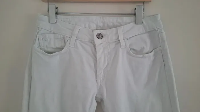 Pantalon slim blanc Le Temps des Cerises 🍒 - photo numéro 3