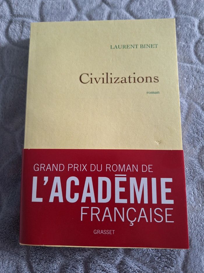 Livre - Civilizations - Laurent Binet