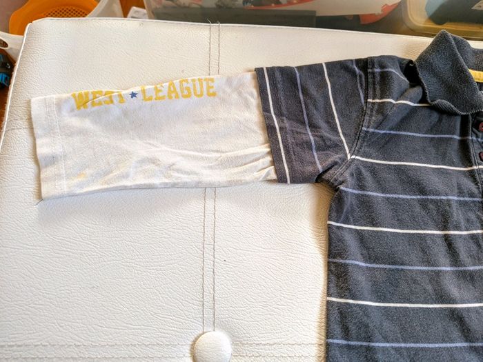 Polos rayés kaki et bleu marine - photo numéro 2