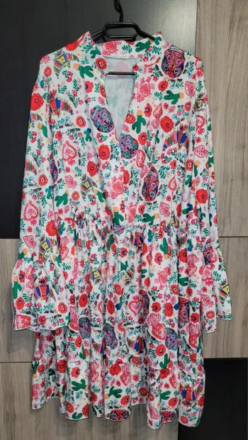 Robe manches évasées 54 à 58