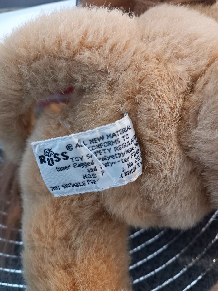 Peluche lion safari russ Berry heartcraft collection vintage rare 34cm - photo numéro 7