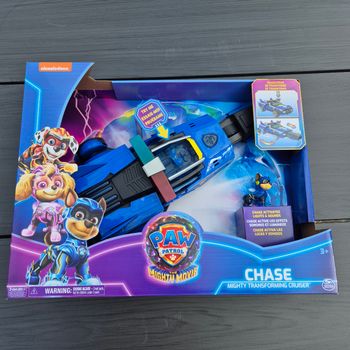 Voiture Chase Spin : Super véhicule interactif Deluxe Pat Patrouille Mighty movie