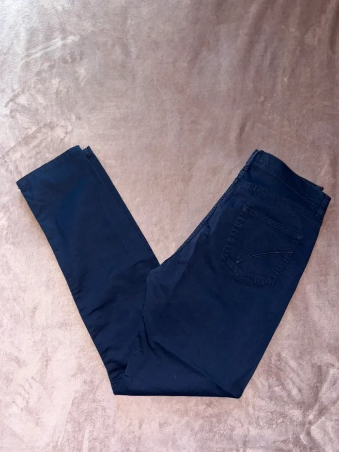 Jean bleu marine femme taille 42 Impaqt Jeans en très bon état. - photo numéro 2