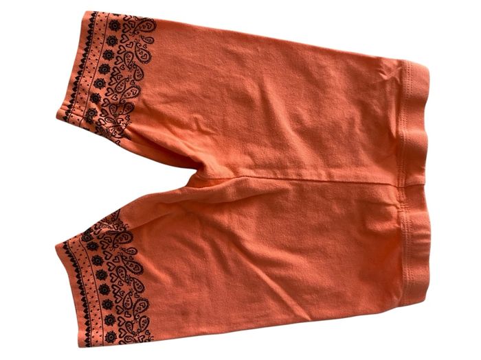 Legging court orange Palomino – Taille 104 – Motif noir bas de jambe - photo numéro 2