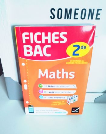 Fiches bac - Maths 2de Tout le programme en fiches de révision détachables