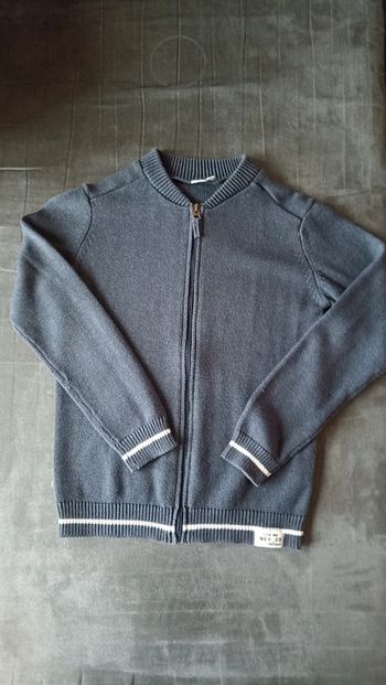 Gilet bleu chic