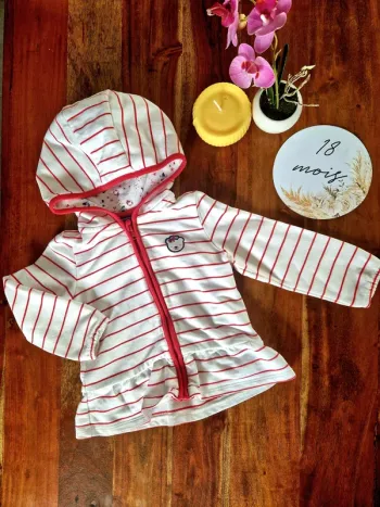 Veste zippée à capuche thème bord de mer Sergent Major