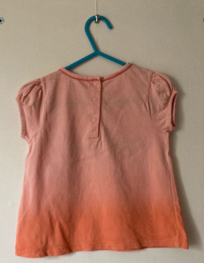 Tee-shirt brodé oiseaux et cerises taille 18 mois - photo numéro 3