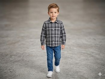 Chemise à carreaux Taille 116-6-7 ans Hummelsheim neuve