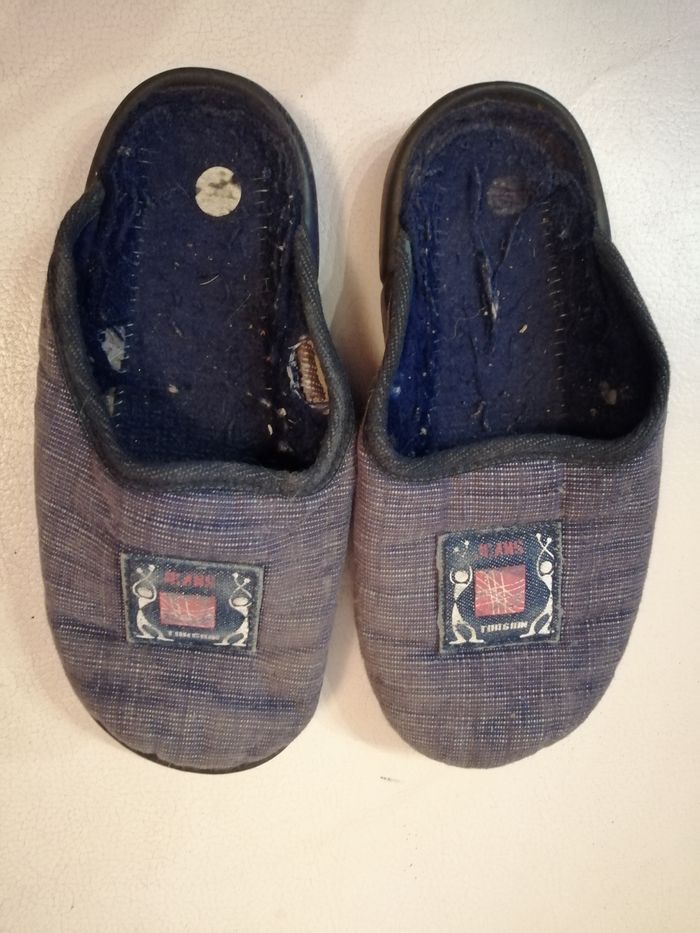 pantoufle mule marine Taille 29 (bien portée mais bon état) - photo numéro 2