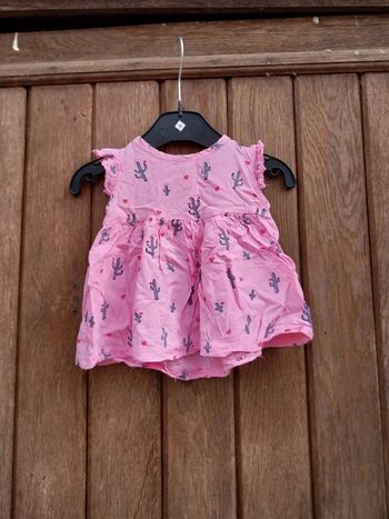 Robe bébé fille 6 mois Barbouillage