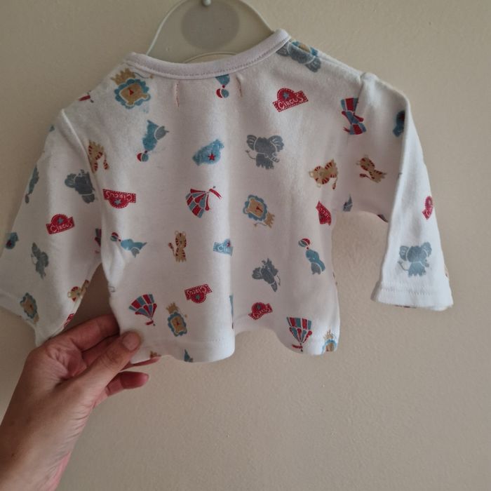 1 mois tee-shirt manches longues cirque - photo numéro 4