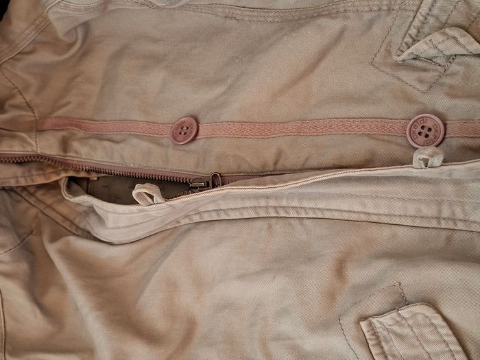 Anorak doublé fille 10 ans couleur taupe - photo numéro 5