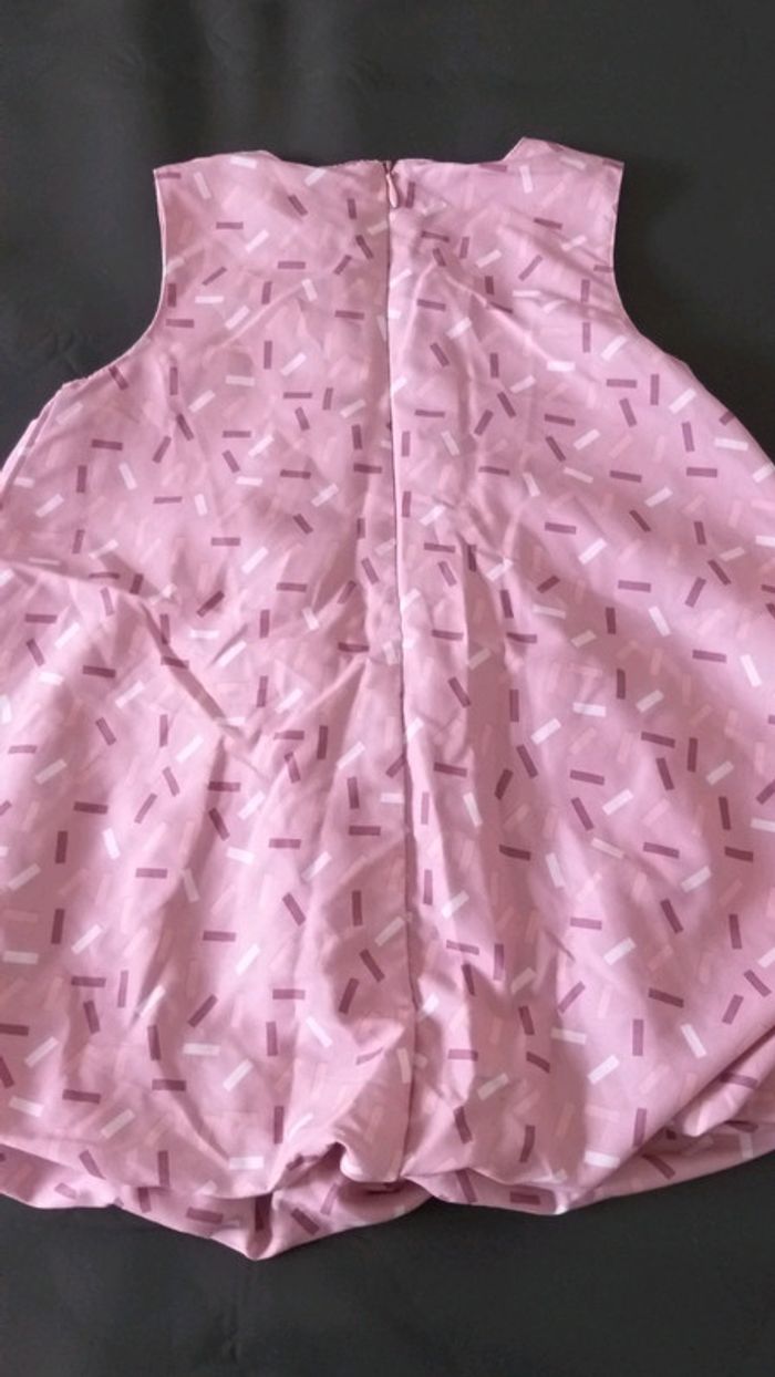 Robe rose poudré à motifs - photo numéro 2