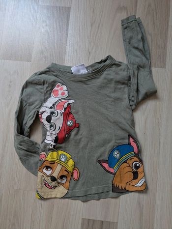 T-shirt manches longues garçon 4 ans pat'patrouille