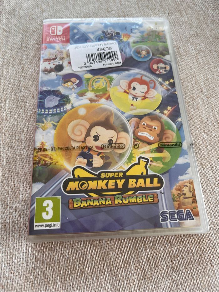 Jeu Nintendo switch super Monkey ball banana rumble - photo numéro 1