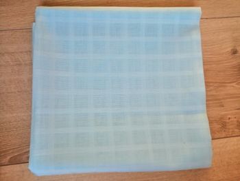 tissu bleu à carreaux 200 x 102 cm