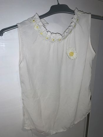 Haut léger chic fille fleur