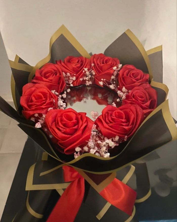 Bouquet de roses éternelles