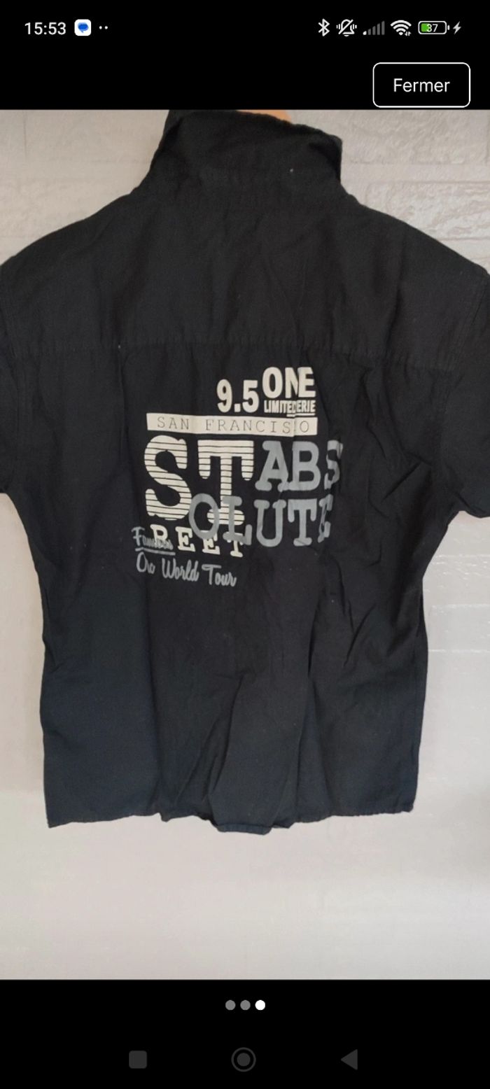 Chemise manches courtes t 12 ans - photo numéro 3