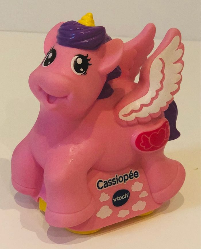 Vtech Tut Tut Animo Cassiopée la licorne ailée royaume magique angélique emma elio martin dino dinosaure tricératops animal interactif copains animaux bolides royaume enchanté rare lot SOP77 - photo numéro 2