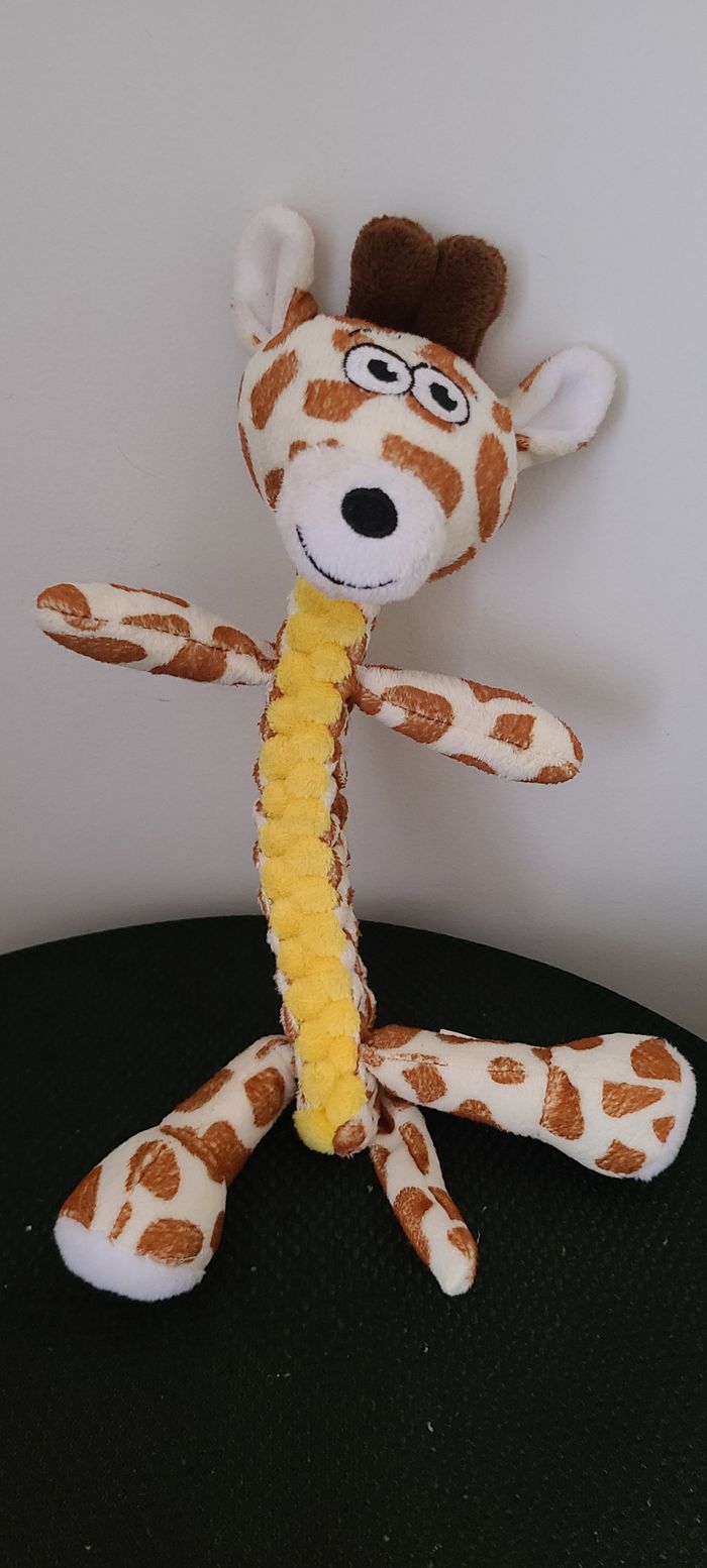 Jouet en peluche girafe feroce pour chien - Marron