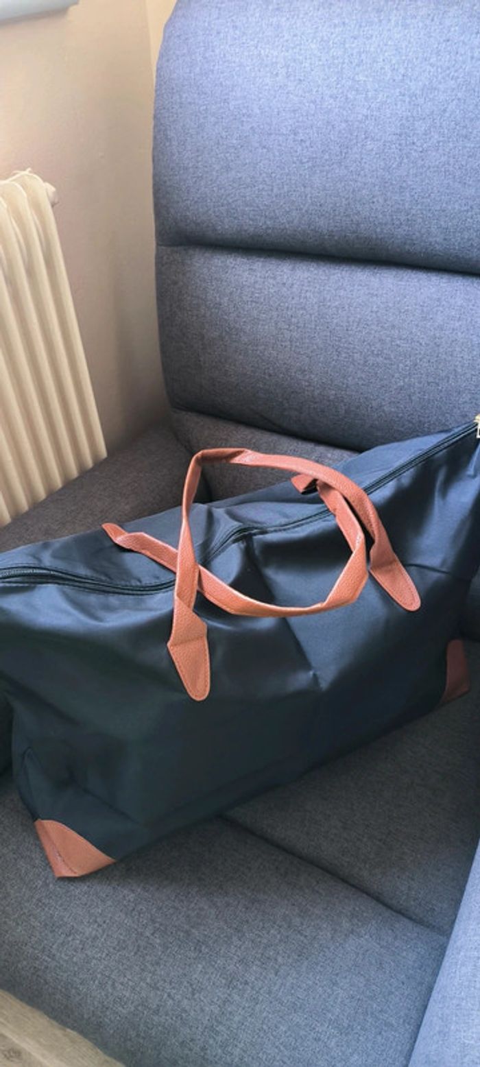 Sac fourre-tout en toile très tendance très spacieux - photo numéro 3