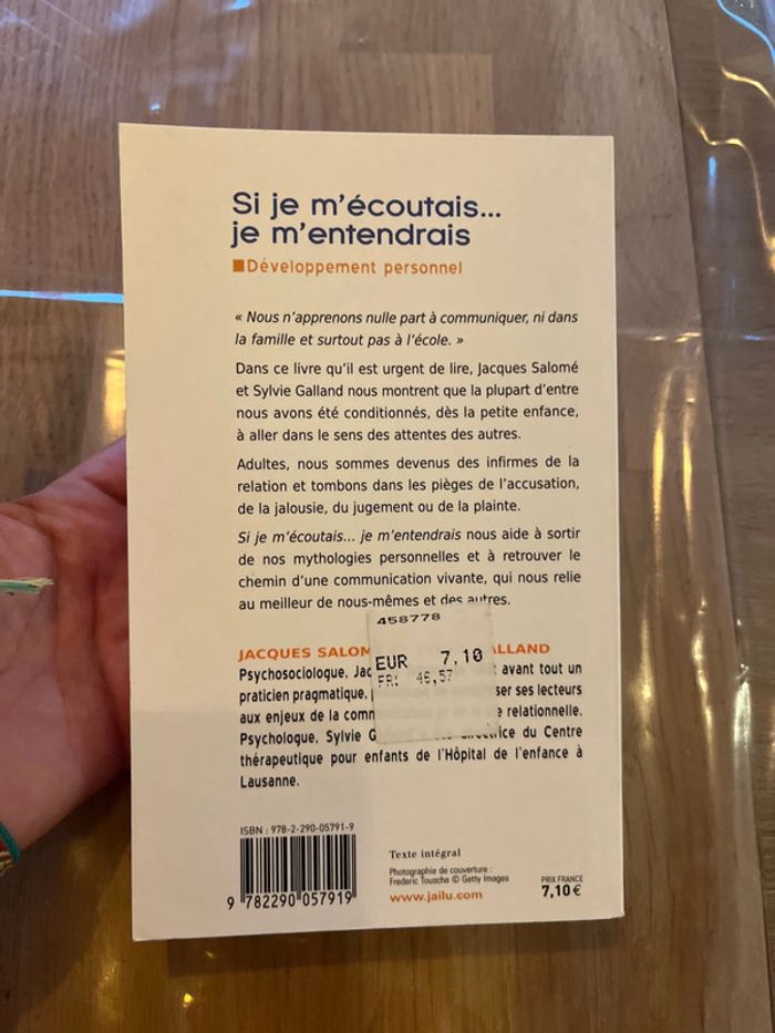 Livre si je l écoutais je m entendrais - photo numéro 2