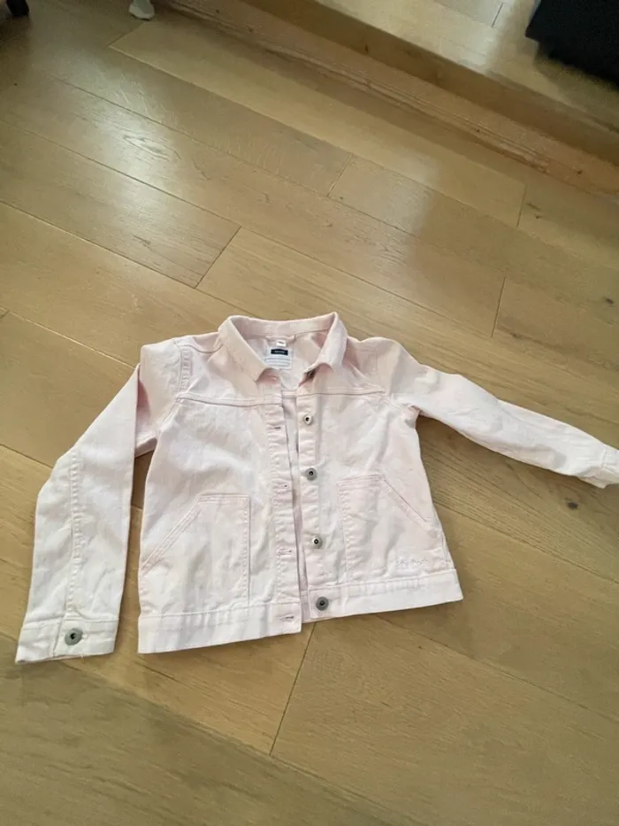 Veste jean rose