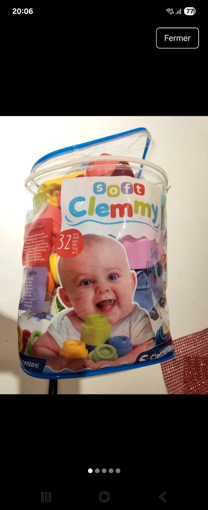 Cube construction souple