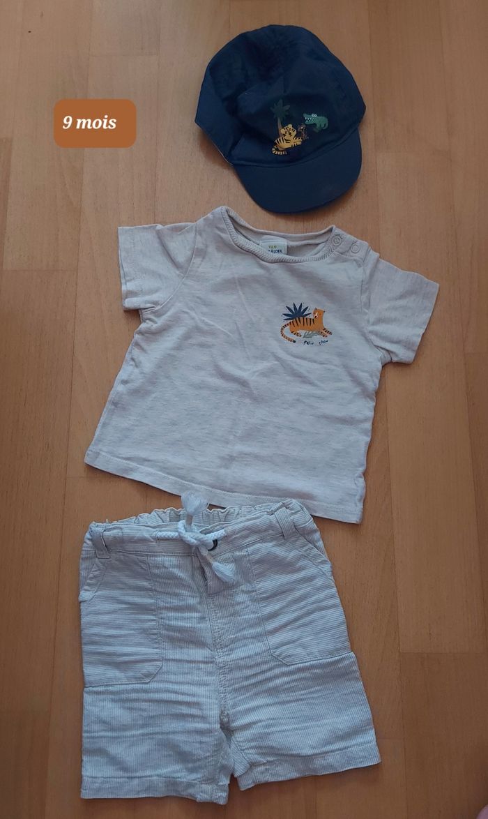 Ensemble trois pièces garçon 9 mois