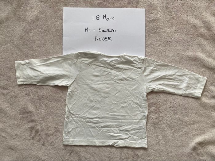 Lot 4 T-shirts manches longues 18 mois - Grain de blé & autre - TBE - photo numéro 8