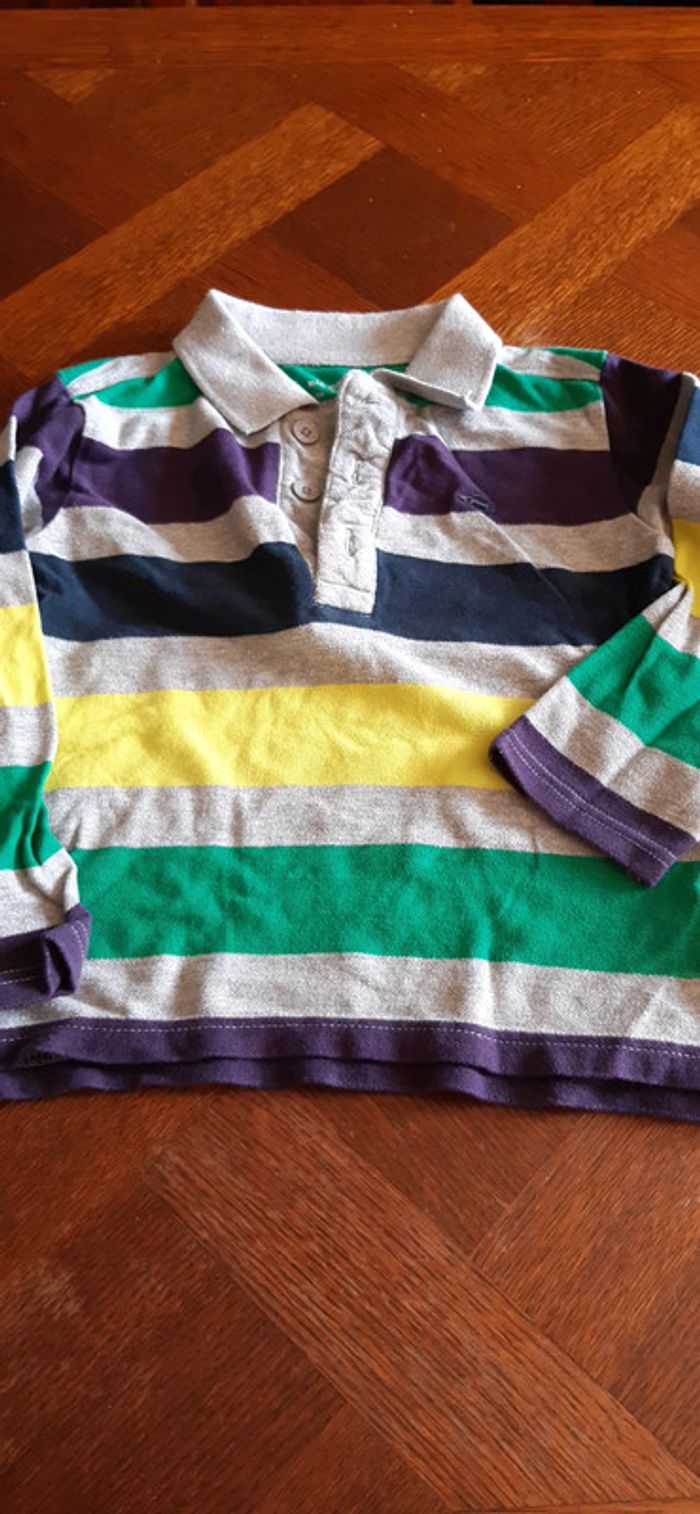 Polo manches longues kidkanai 4 ans