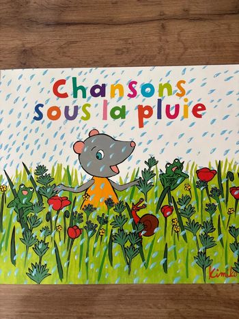 Livre enfant -chanson sous la pluie