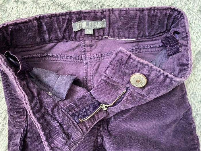 Pantalon en velours violet - 3 ans - photo numéro 3